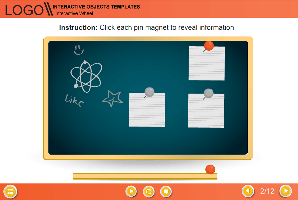 Chalkboard with Stickers — Download Lectora Templates for eLearning Courses Chalkboard with Stickers — Download Lectora Templates for eLearning Courses