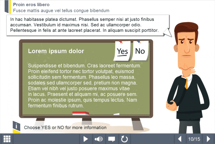 Vector Business Man — Download Lectora Publisher Course Starter Template
