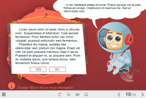 Astronaut Quiz — Lectora Template-0