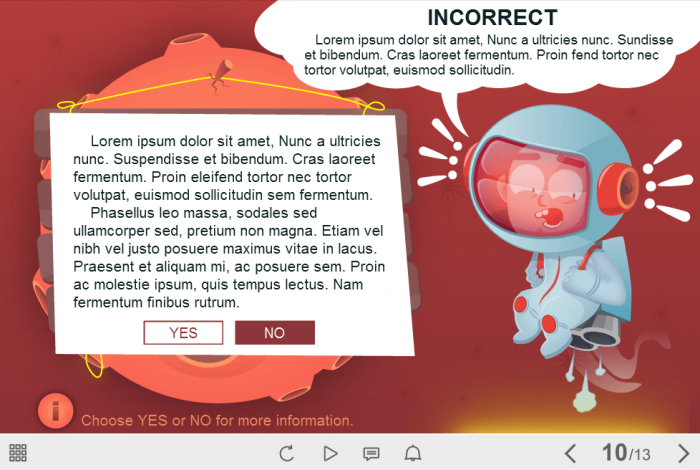 Incorrect Answer Feedback — Download Lectora Templates