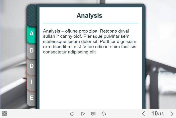 Slide with Colored Tabs — e-Learning Templates for Lectora Publisher