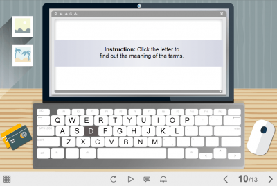Capital Letter Keys — e-Learning Templates for Lectora Publisher