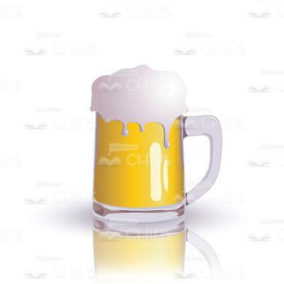 Glass Of Frothy Beer Vector Object-0
