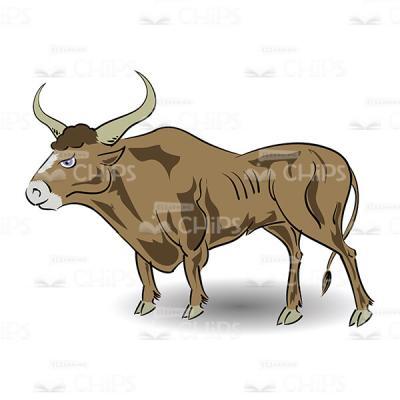 Aggressive Bull Vector Image-0