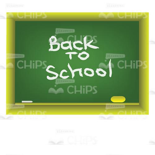 Back To School Chalkboard Vector Image-0