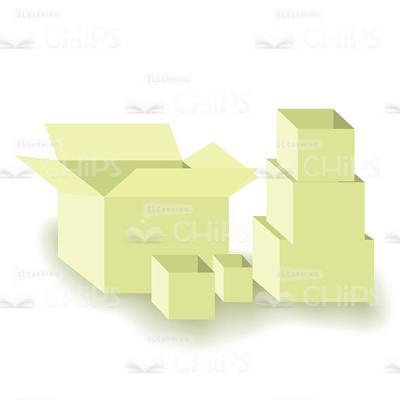 Cardboard Boxes Vector Image-0