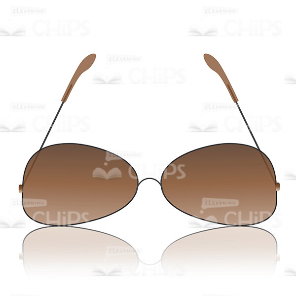 Darkened Sunglasses Vector Image-0