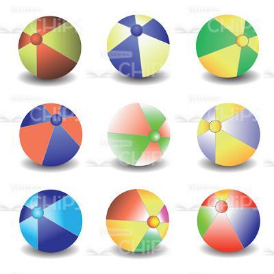 Colorful Child's Balls Vector Image-0