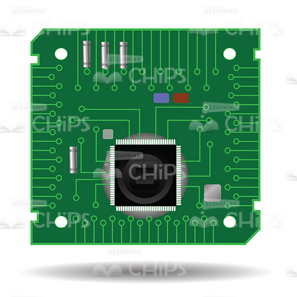 Printed Circuit Board Vector Image-0