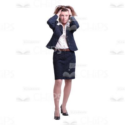 Shocked Businesswoman Holding Hands On Head Cutout-0