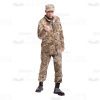 Mid-Aged Combat With Ok Gesture Cutout Photo-0