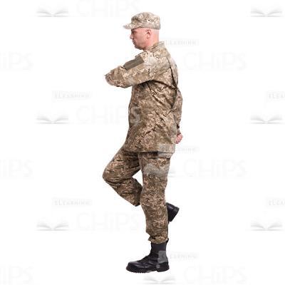 Marching Mid-Aged Captain Cutout Photo-0