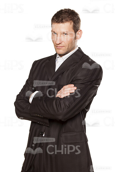Confident Businessman Gesturing Stock Photo Pack-31798