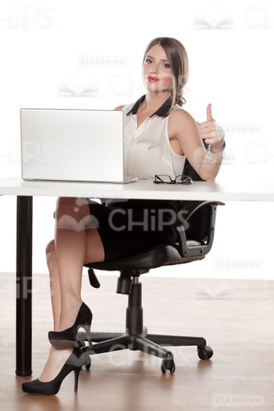 Businesswoman Working With Laptop Stock Photo Pack-31881
