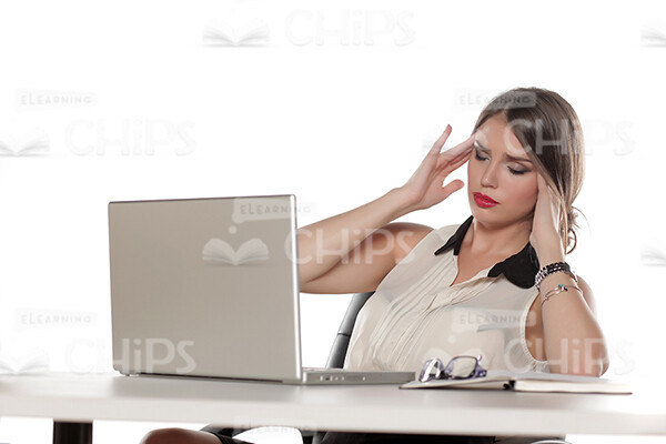 Businesswoman Working With Laptop Stock Photo Pack-31889