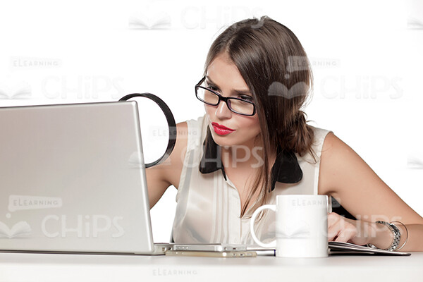 Businesswoman Working With Laptop Stock Photo Pack-31900