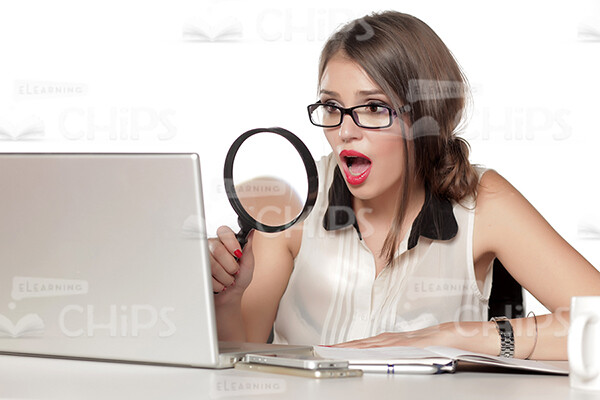 Businesswoman Working With Laptop Stock Photo Pack-31901