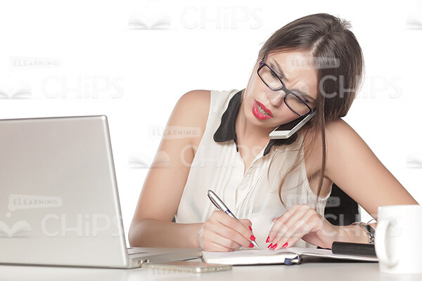 Businesswoman Working With Laptop Stock Photo Pack-31903