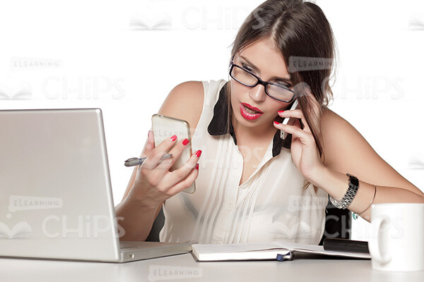 Businesswoman Working With Laptop Stock Photo Pack-31904