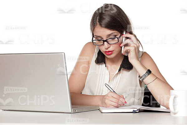 Businesswoman Working With Laptop Stock Photo Pack-31907