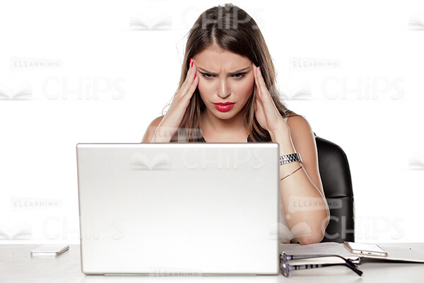 Businesswoman Working With Laptop Stock Photo Pack-31916