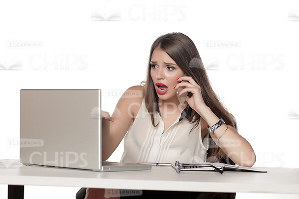 Businesswoman Working With Laptop Stock Photo Pack-31919