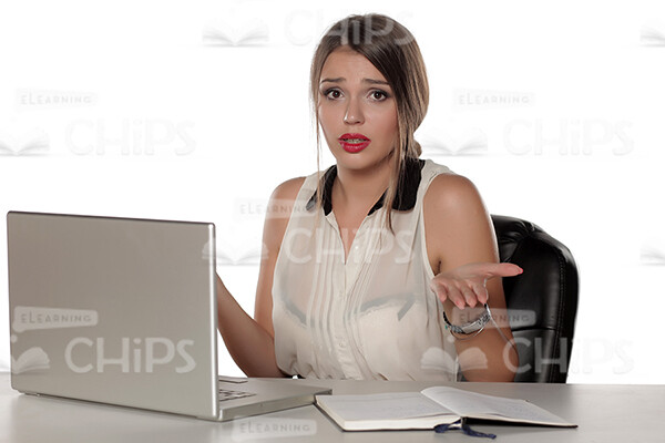 Businesswoman Working With Laptop Stock Photo Pack-31921