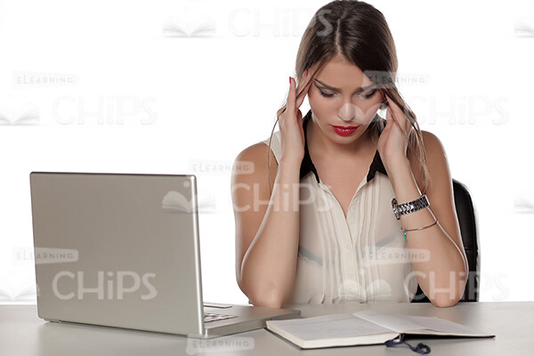 Businesswoman Working With Laptop Stock Photo Pack-31932