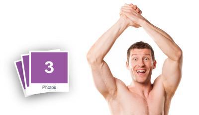 Athletic Young Man Demonstrates His Muscles Stock Photo Pack-0