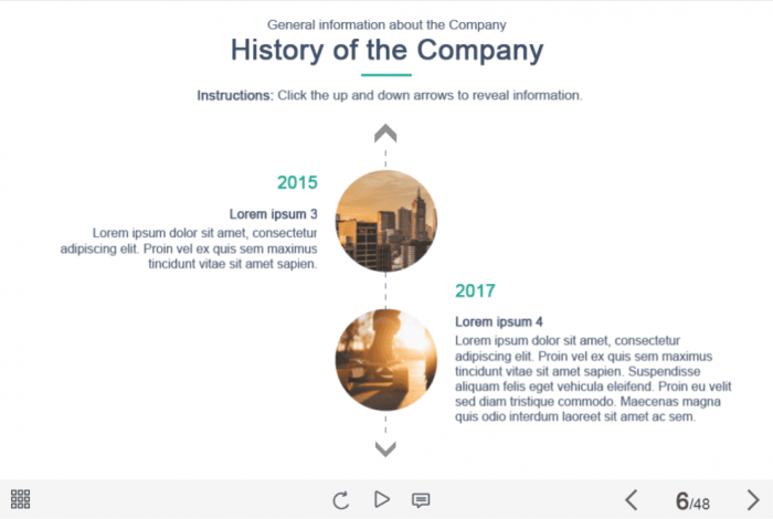 Slide with Timeline — Captivate Course Player