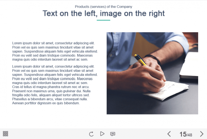 Text And Image Slide — eLearning Captivate Course Player