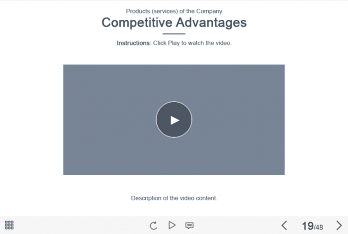 Video Player — eLearning Captivate Course Player