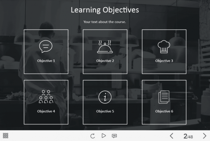 Food Industry Welcome Course Starter Template — Adobe Captivate-44441