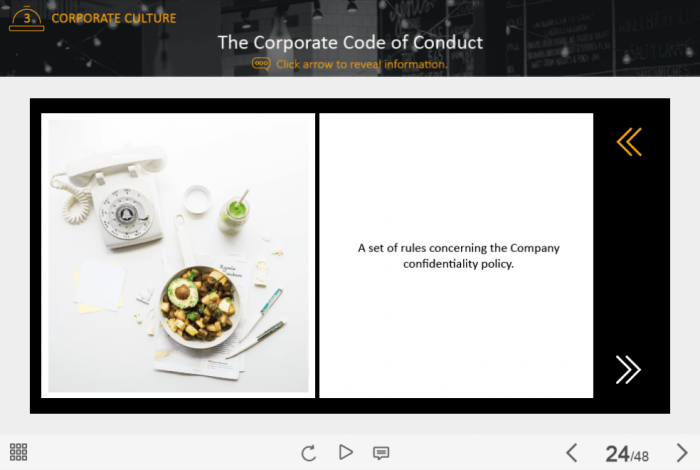 Food Industry Welcome Course Starter Template — Adobe Captivate-44493