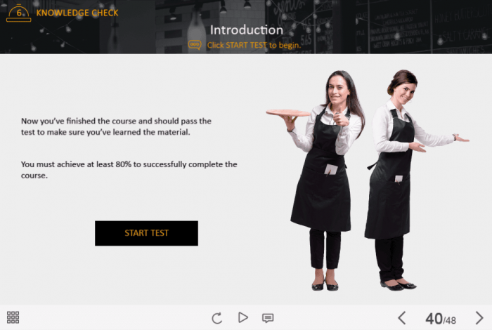 Food Industry Welcome Course Starter Template — Adobe Captivate-44517