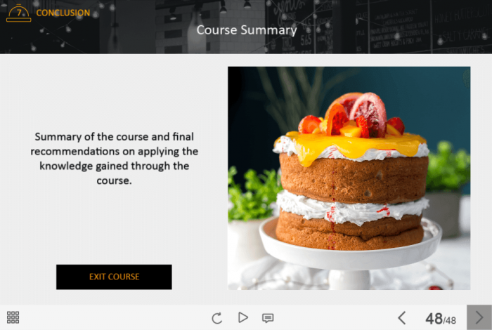 Food Industry Welcome Course Starter Template — Adobe Captivate-44529
