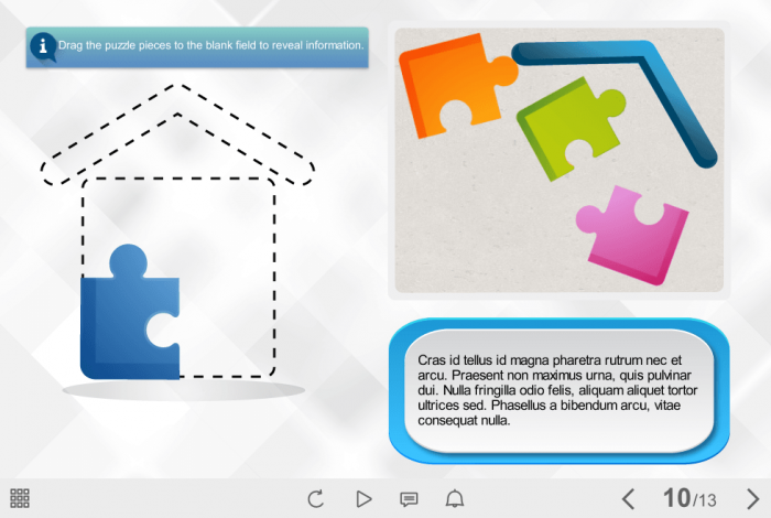 Slide With Puzzle — e-Learning Templates for Articulate Storyline