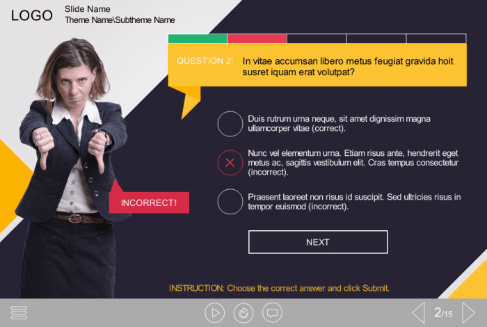 Cutout Woman — Storyline Templates for eLearning