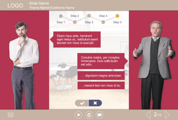 Business Cutout Men — e-Learning Templates for Articulate Storyline