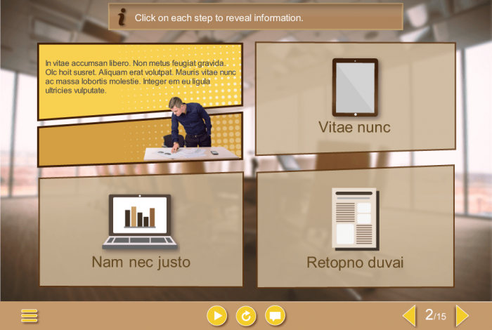 Cutout Customer Service Representative — e-Learning Templates for Articulate Storyline