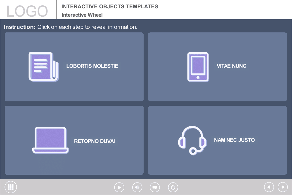 Flip Cards with Icons — Storyline Template-0