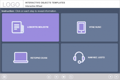 Iconic Tabs — Articulate Storyline e-Learning Templates