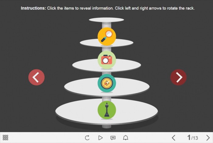 Round Buttons — e Learning Templates for Lectora Publisher