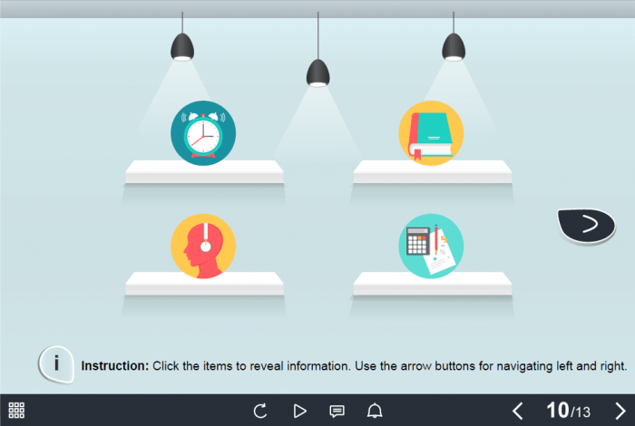 Clickable Items — Lectora Templates for eLearning