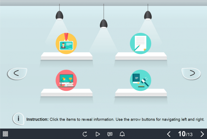 Clickable Items — Download eLearning Templates for Lectora