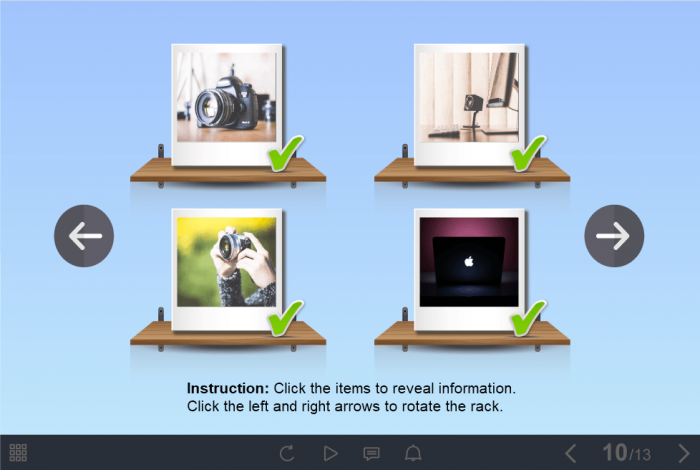 Clickable Items — Download eLearning Templates for Lectora