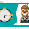 Buttons Placed Around Clock Face — e-Learning Templates for Lectora Publisher