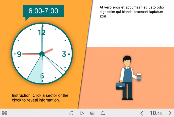 Clickable Clocks — e-Learning Templates for Lectora Publisher