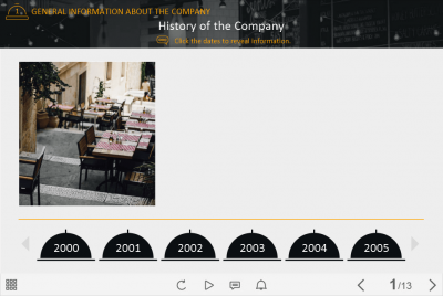 Company History Timeline — Lectora Template-0
