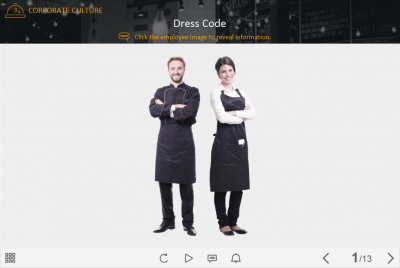 Restaurant Employee Dress Code — Lectora Template-0